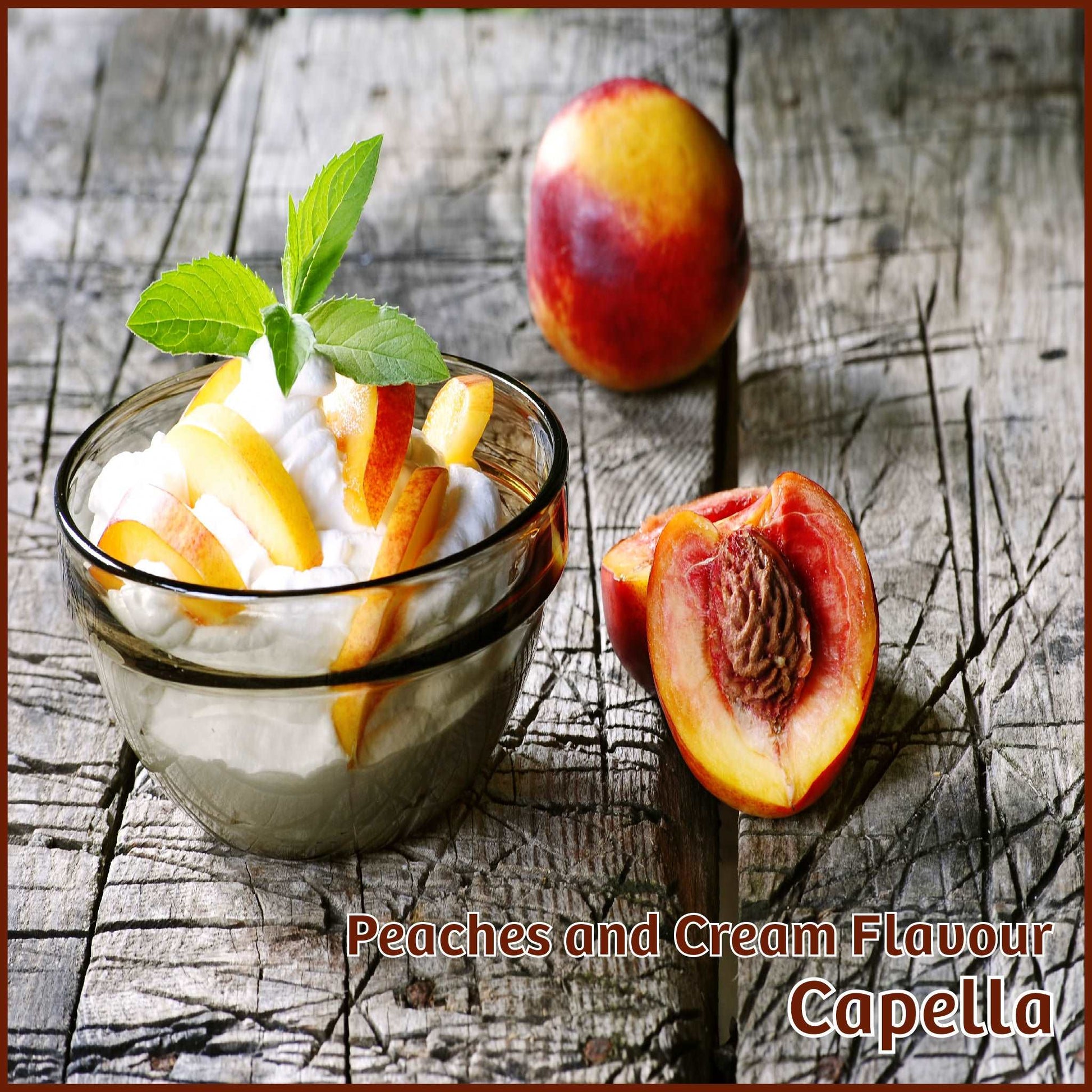 Peaches & Cream Flavour - Capella - Flavour Fog - Canada's flavour depot.
